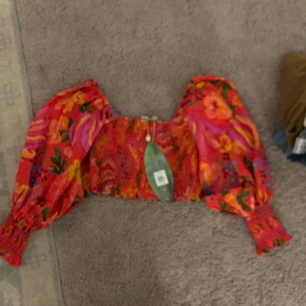 Farm Rio cropped top